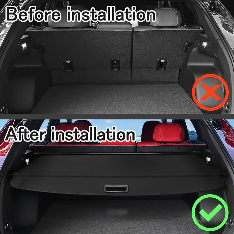 Sze Cargo Cover for Honda Prologue/Chevy Blazer EV 2025 2024 Retractable Trunk Cover Black Rear Trunk Security Cover Shielding Shade Waterproof-New Upgrade - Image 2